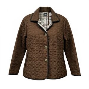 Brown Quilted Women's Jacket